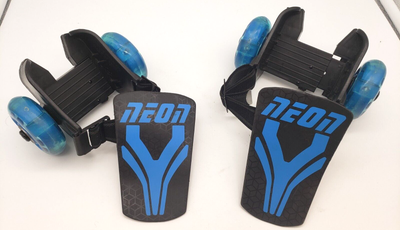 Neon Street Rollers Blue Kids Light Up Wheels Shoe Skate Unisex