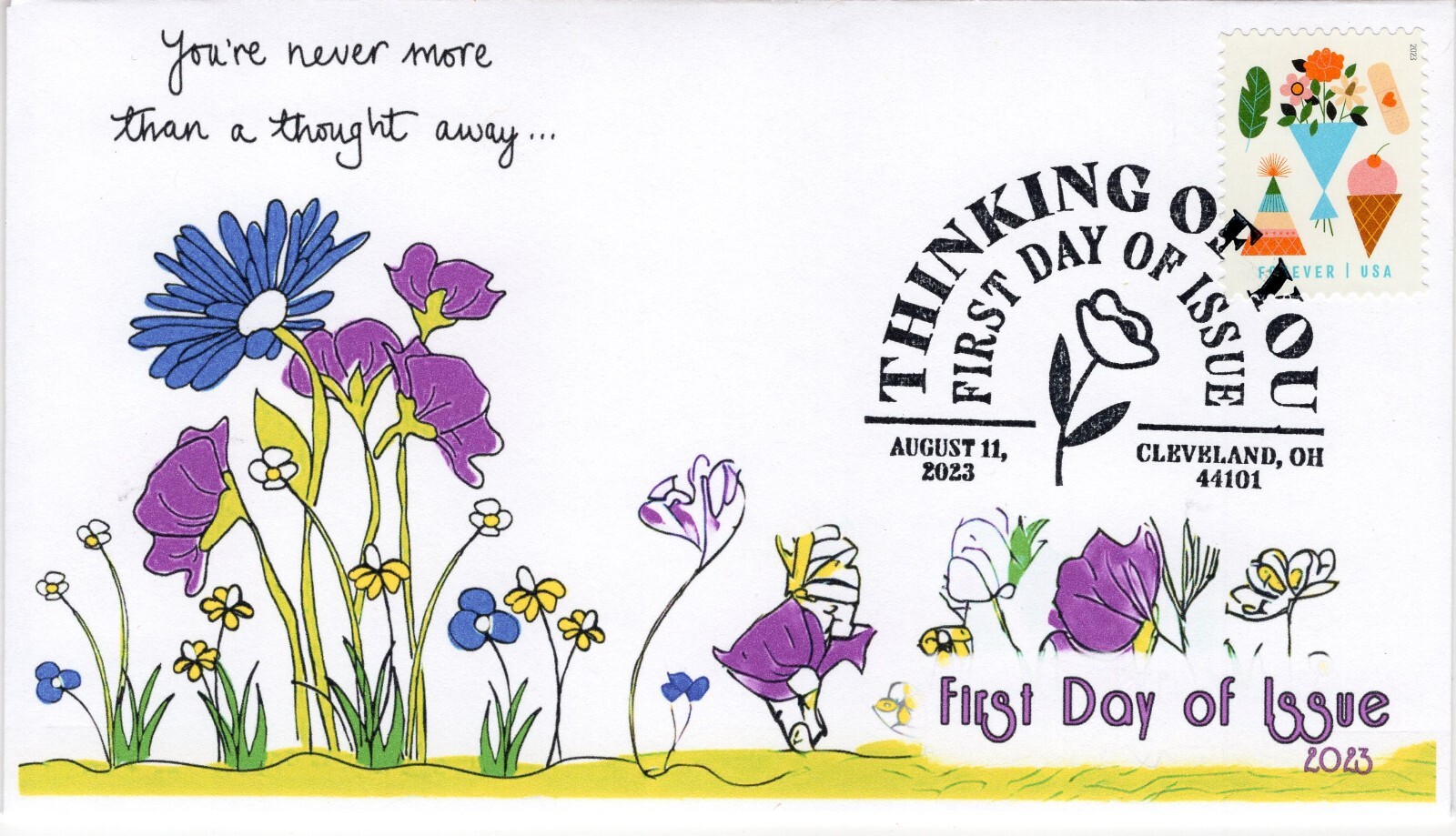 23-173, 2023, Thinking of You, First Day Cover, Pictorial