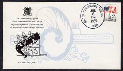 1985 USS Nautilus (SSN-571) Returns To Sub Base Groton MU251