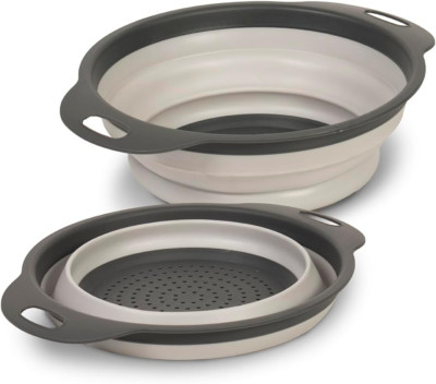 Glad Collapsible Colander Strainer - 2L | Small Pasta Drainer for Kitchen, Veget