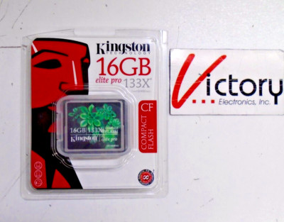 NIOB Kingston 16 GB Elite Pro CompactFlash Memory Card | CF/16GB-S2 | 133X