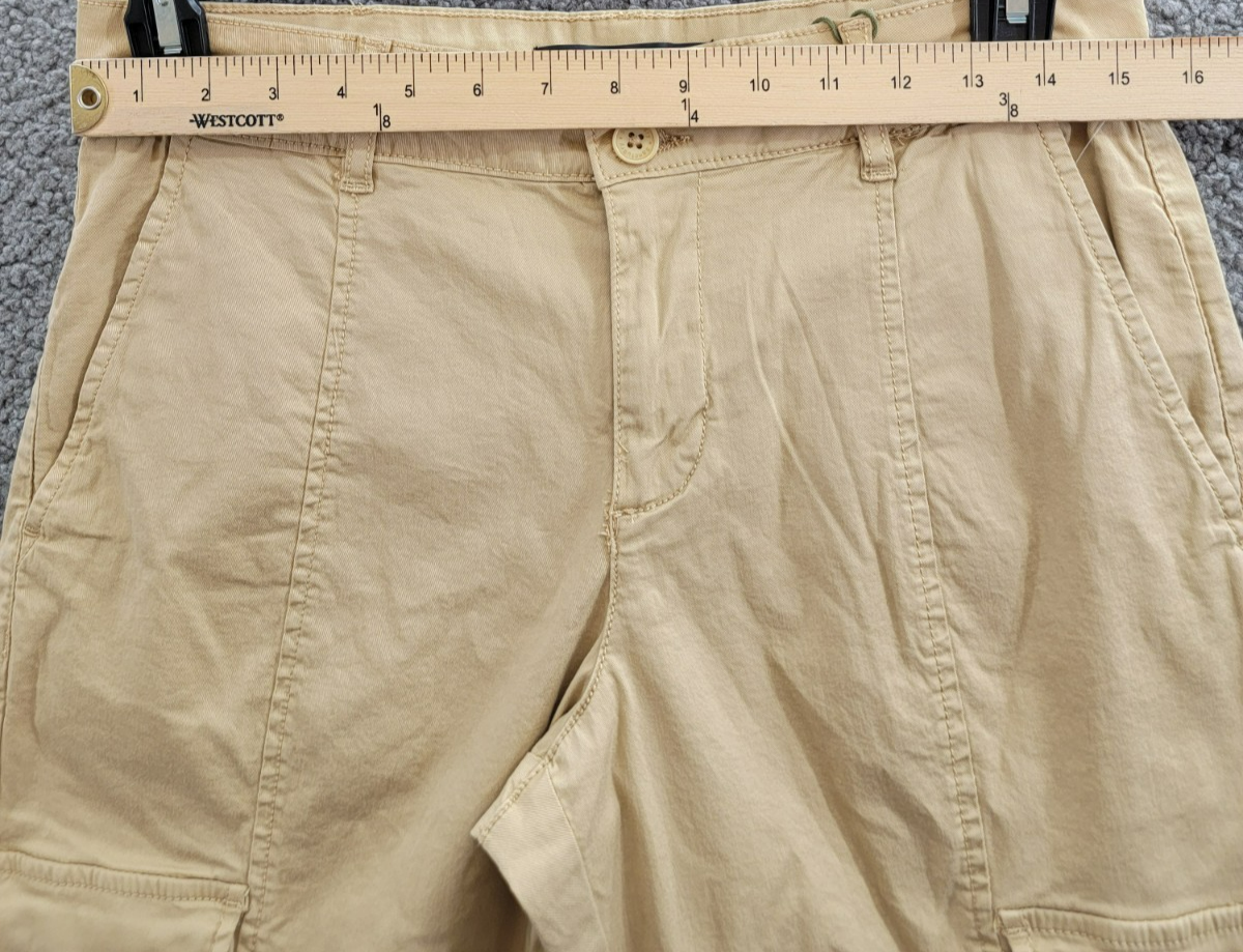 Sanctuary Rebel Cargo Pants Women's 28 True Khaki Tapered Leg Button Zip Closure - Picture 5 of 20