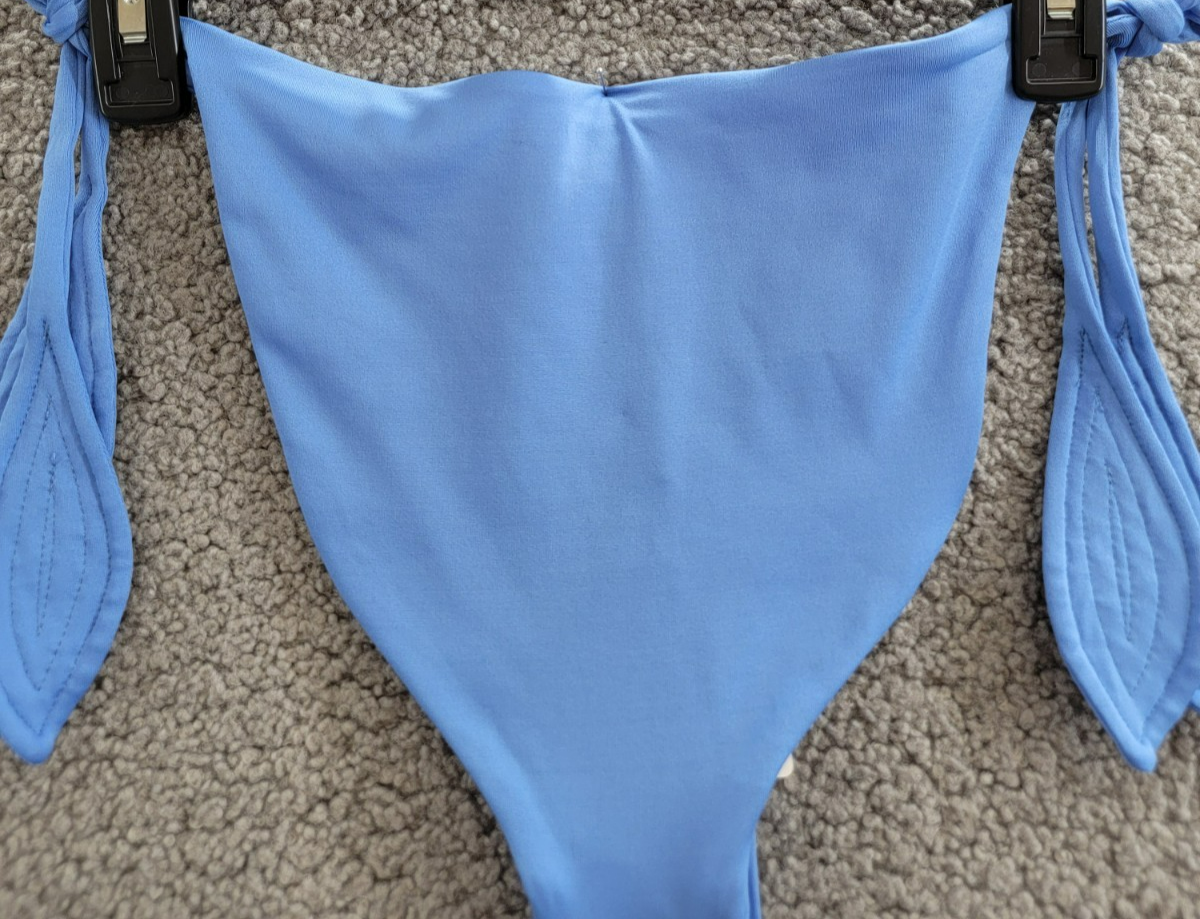 Peixoto Amara Bikini Top & Juliet Bikini Bottom Set Women's M Laz Blue Side Tie - Picture 17 of 23