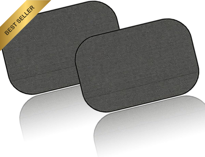 2-Piece Car Rear Side Window Sun Shade with Suction Cups – Sun Protection & Glar