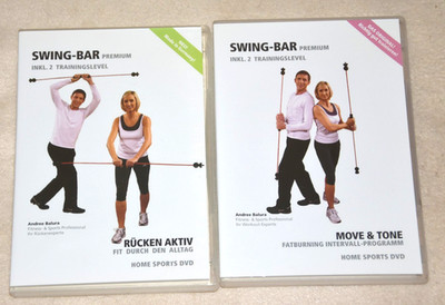 2 DVDs für das "Swing-Bar Premium"-Training, Vitalmed
