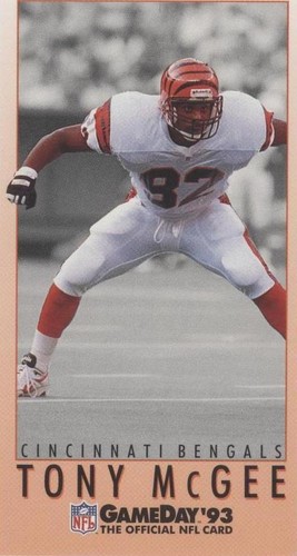1993 Fleer GameDay Tony McGee #321