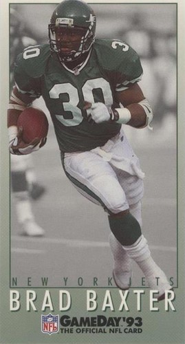 1993 Fleer GameDay Brad Baxter #69