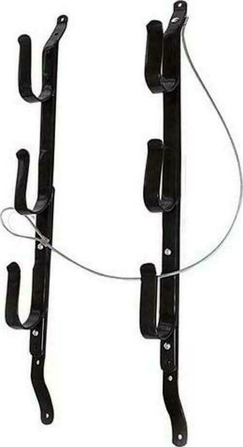 Gun Rack Truck Rear Window Locking Rifle Hanger Utility Mount Wall