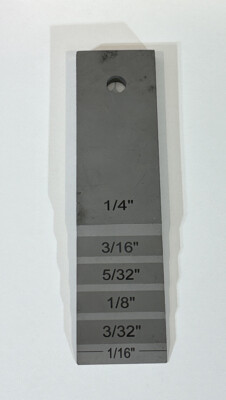 Stepped Wedge & Gauge Stepper Pipe Wedge Tool 1-1/2'' x 6'' Medium Standard