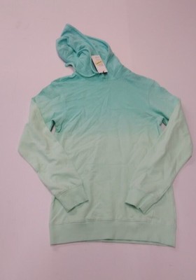 Tie-Dye Regular Fit Hooded Pullover Sweatshirt - Original Use Aqua Green S