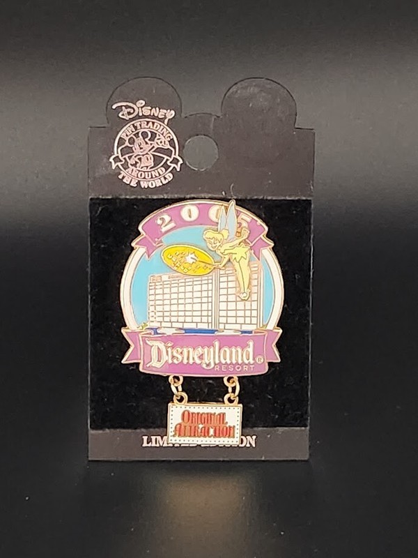 Disney DLR 2005 Original Attraction Dangle LE pin Disneyland hotel