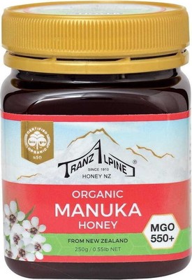 HONING MANUKA MGO 550+ BIO 250 g - TRANZALPINE