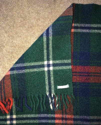 Vintage Wool Blacket 60” X 48” Mid Century Beautiful!