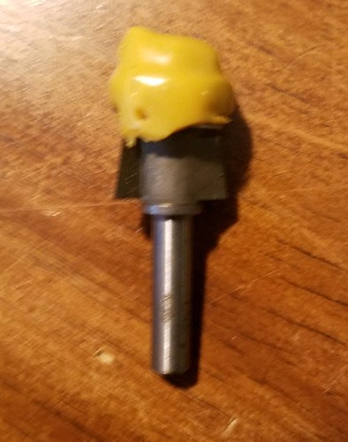 Bosch 85431 Router Bit two flute laminate trimmer assembly 10 bevel tip carbide