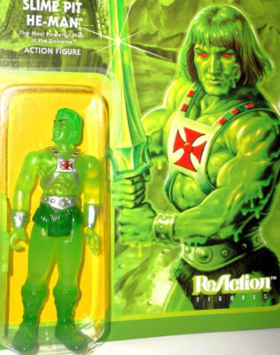 masters of the universe HE-MAN slime pit green translucent reaction power con