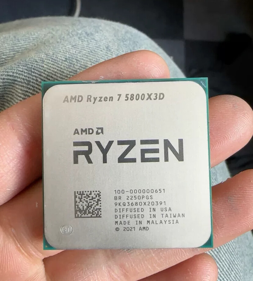CPU AMD Ryzen 7 5800X3D AMD Ryzen 7 5800X3D AM4 CPU Processor 3.4GHz 8Core 16Thr