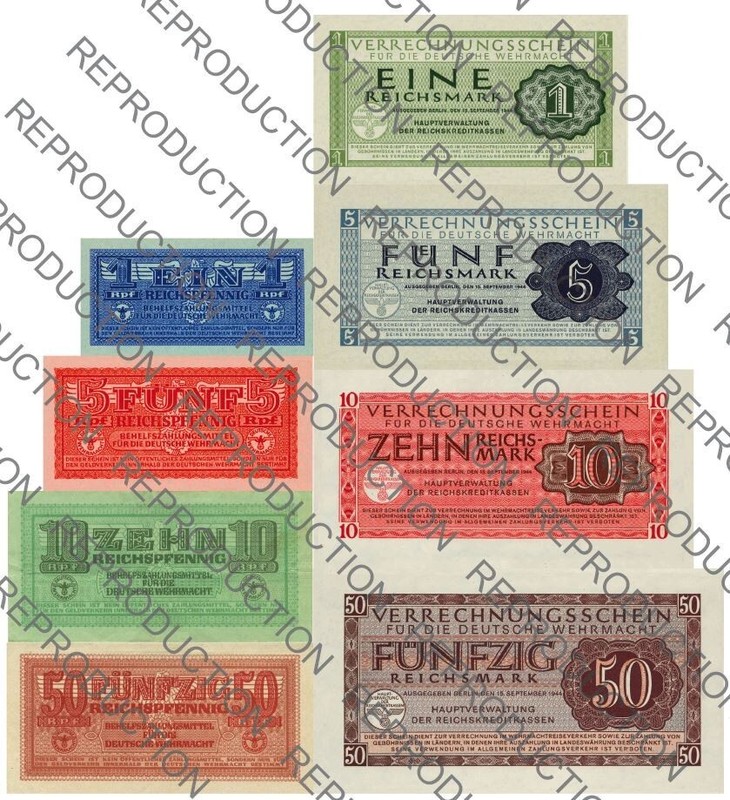 German/Allemagne - Wehrmacht Currency - Reichsmark 1942 Waffen - D-Day * Repro*