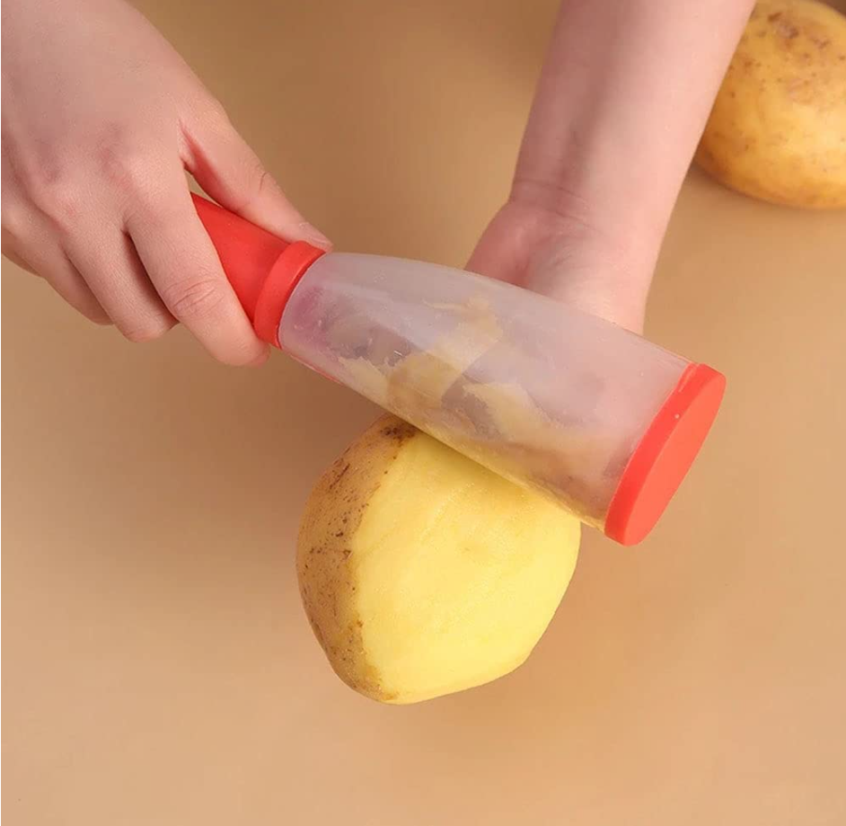 2PCS Multifunctional Vegetable Potato Peeler w/Storage Box Fruit Peeler BPA Free