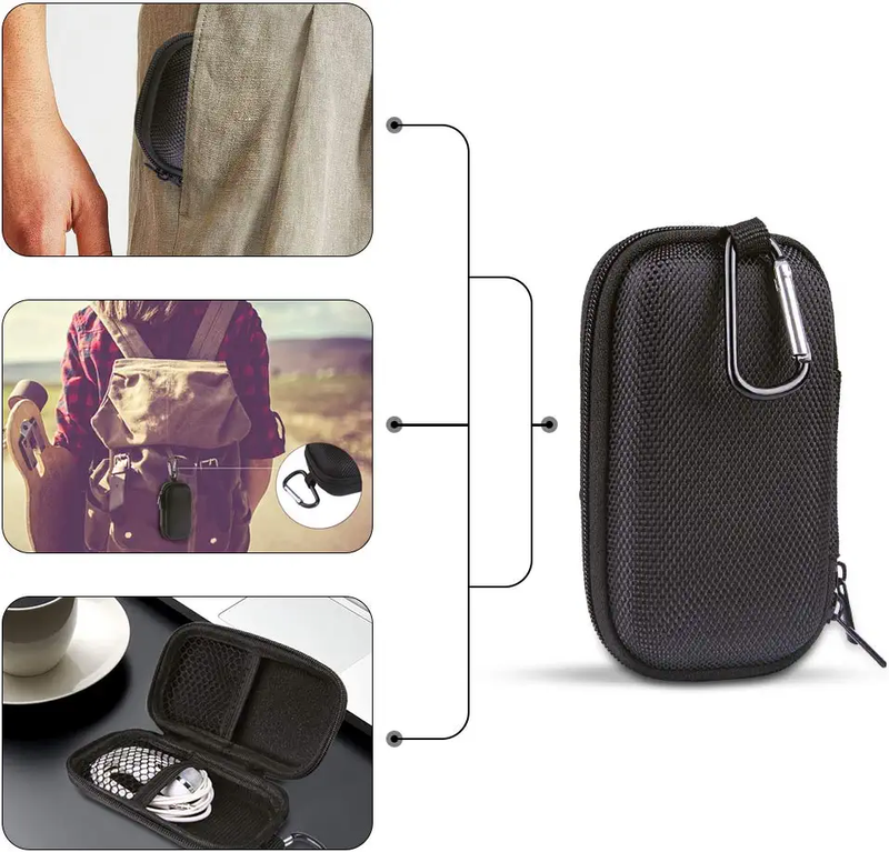 Durable MP3 Player Case,  USB Flash Drive Case Bag Wallet, 2Pack EVA Shockproof
