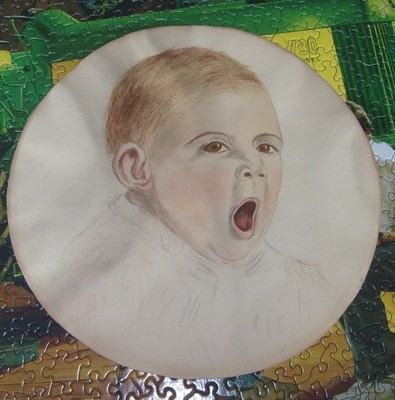 Children and Infants, Dealer or Reseller, portrait mixed media, realism small