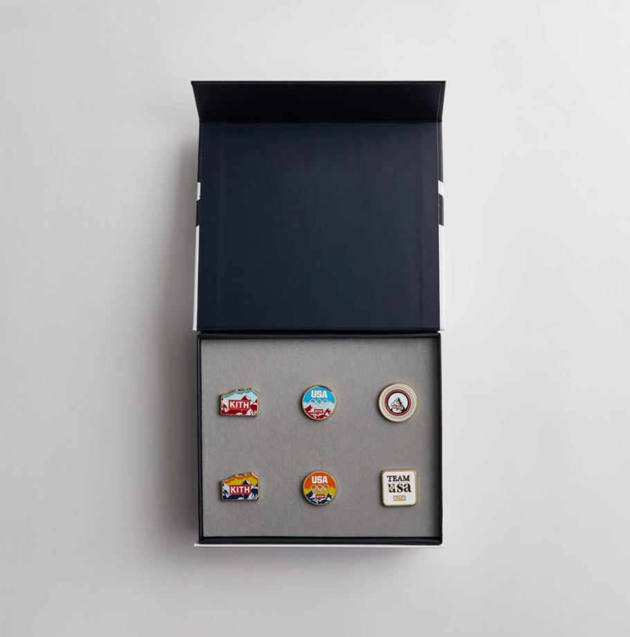 ★日本未入荷★Kith for Team USA Pins Set Kith for Team USA Olympic Enamel Pin Set 2022 NEW khl150062