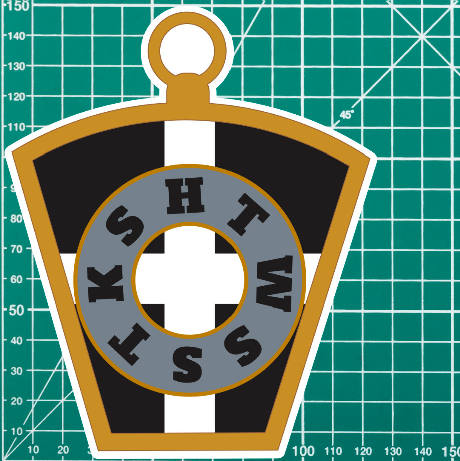 Masonic Mark Masonry Stickers - Cornwall Colours - Multiple Sizes - Picture 6 of 9