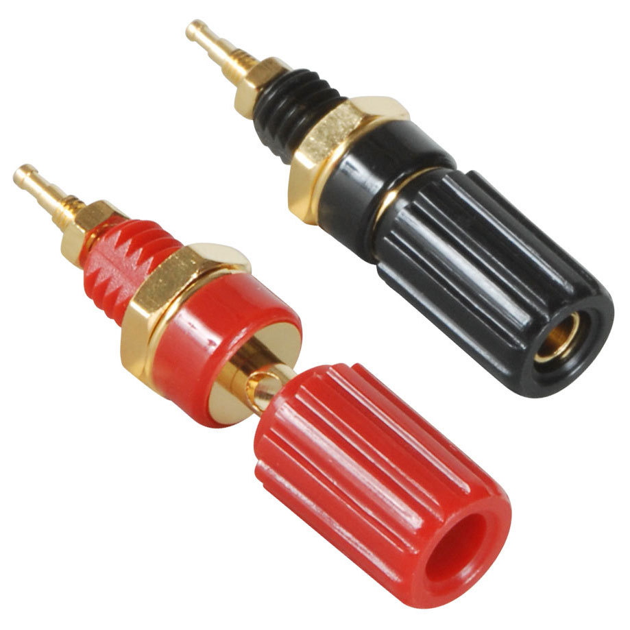 Gold Binding Post Pair Insulated 844632011603 eBay