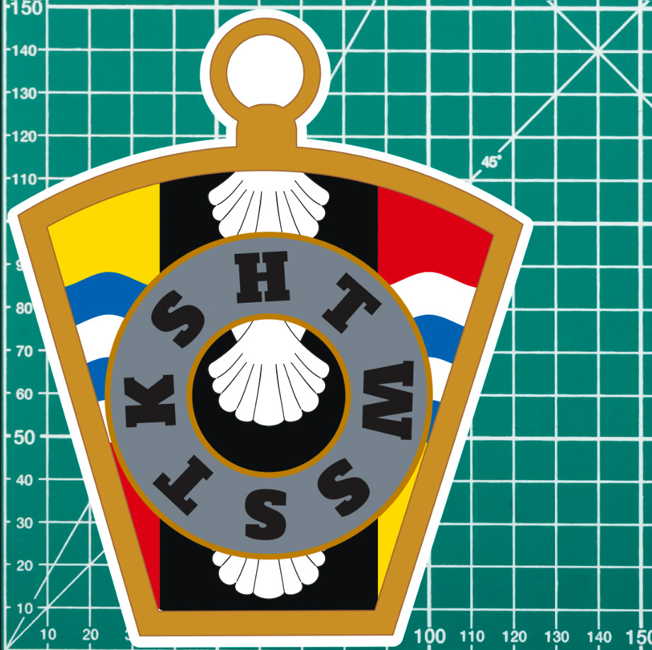 Masonic Mark Masonry Stickers - Bedfordshire Colours - Multiple Sizes - Picture 6 of 9