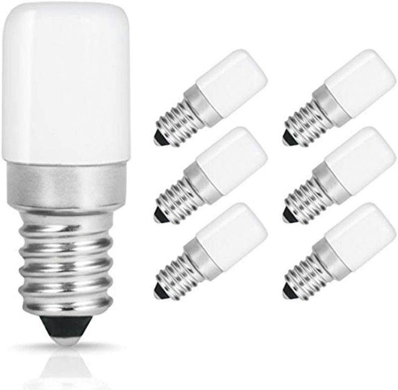 6 Pack Bluex LED C7 S6 1.5W Night Light Bulbs, Day White 500