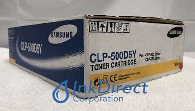 Genuine Samsung CLP500D5Y CLP-500D5Y CLP-500 High Yield Toner Cartridge Yellow C