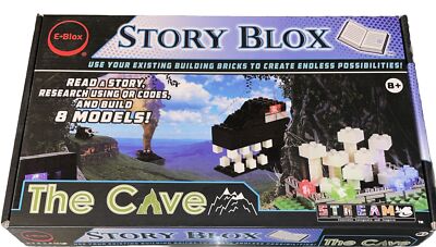 NEW E- BLOX Stories BLOX  Builders - The Cave Led Light Up Building Blocks Toy