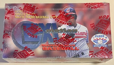 1996 E-Motion XL MLB Baseball Factory Sealed Hobby Exclusive Box