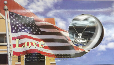 USA Flag Pearl Necklace Wish Love Pearl Kit Gift Box