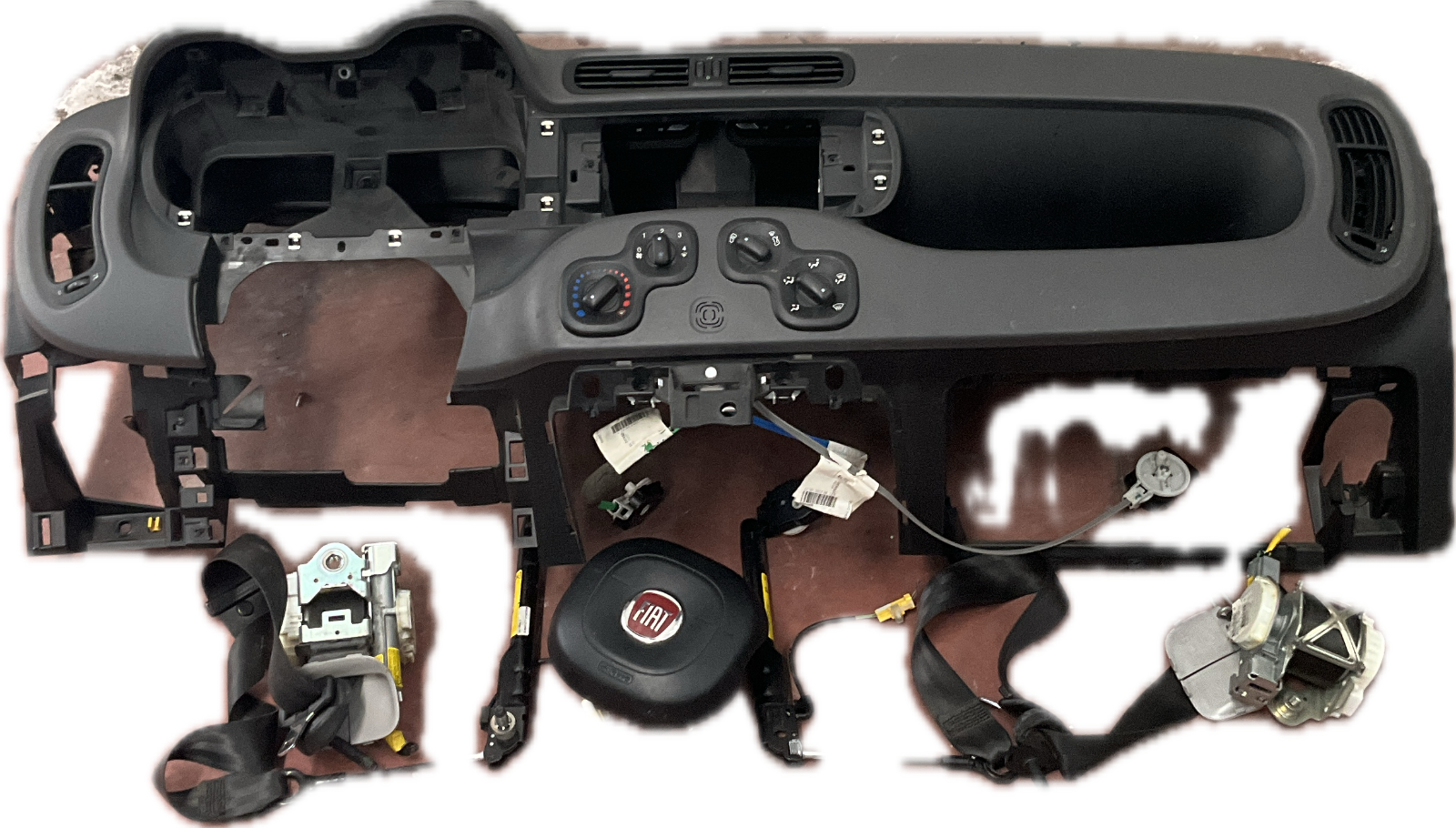 Kit airbag FIAT PANDA 312 carica guida cinture pallone plancia 2014 completo