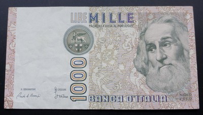 ITALY 3 X 1000 LIRE  BANKNOTES 1969-82-82 - P #101a (G) / 109a (VF) / 109b (F)