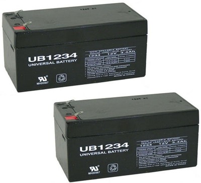 UPG 2 Pack - 12V 3AH SLA Replacement Battery for MK ES3-12