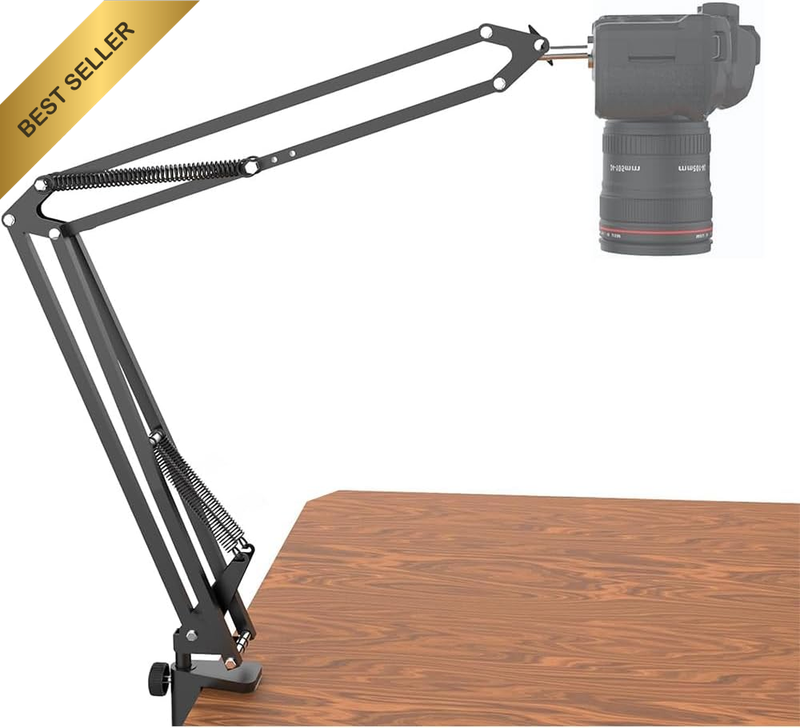 Overhead Tripod Mount for Camera - Heavy Duty Overhead Camera Mount with Flexibl