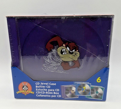 VTG Fellowes Looney Tunes Bugs Bunny 6-CD Jeweled Cases New 1999 Warner Bros