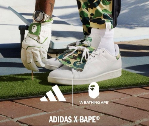 Adidas BAPE x Stan Smith Golf 30th Anniversary Men's Golf Adidas BAPE x Stan Smith Golf 30th Anniversary Men's Golf
