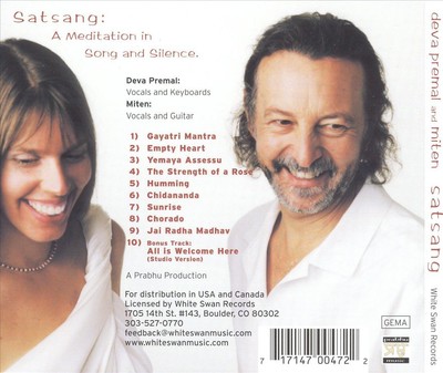 DEVA PREMAL - SATSANG: A MEDITATION IN SONG AND SILENCE NEW CD
