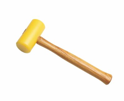 9 oz 1-3/4'' Size 3 Yellow Plastic Mallet Jewelry Making Metal Forming Hammer