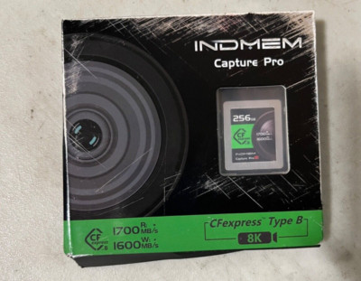 INDMEM 256GB Capture PRO CFexpress Type B Card Digital Memory Card Support 4K/8K