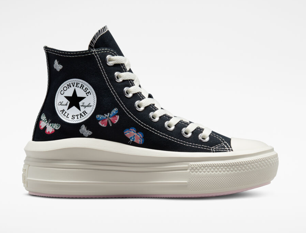 Pre-owned Converse Women's  Ctas Move Platform Butterfly Wings A05994c A08108c In As Pictured