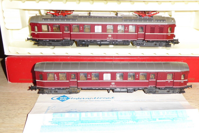 Roco 43004 H0 Altbau-Triebwagen Br 485- Et 85 + Side-Car Db Ep.4 IntÃ©Rieur