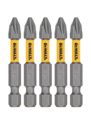 DeWalt Max Fit Phillips #2 X 2 in. L Screwdriver Bit Set Steel 5 pk DWA2PH2MF5