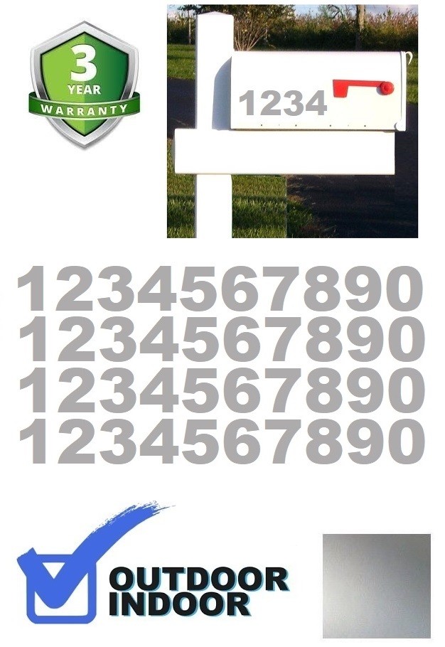 Lot of 40 Metallic Gold Color,Mailbox Numbers Decal, Stickers,[ARIAL