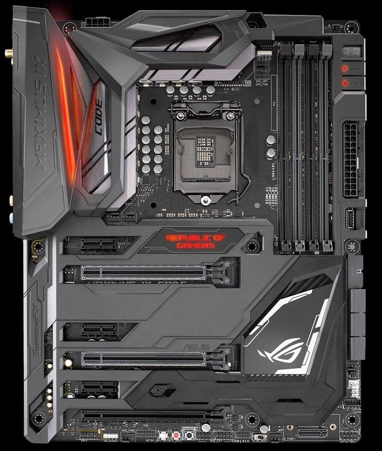 ASUS ROG Maximus IX Code Z270 Motherboard with an i7 7700K CPU in