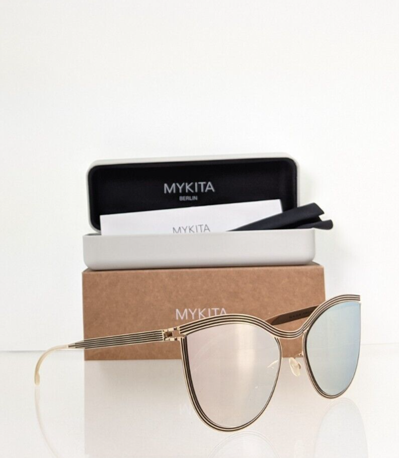 Pre-owned Mykita Brand Authentic  Studio 6.2 Sunglasses Col 342 58mm In Gold