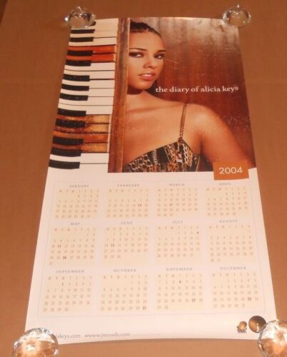 The Diary of Alicia Keys Calendar 2003 Original Poster 36x18 (piano)