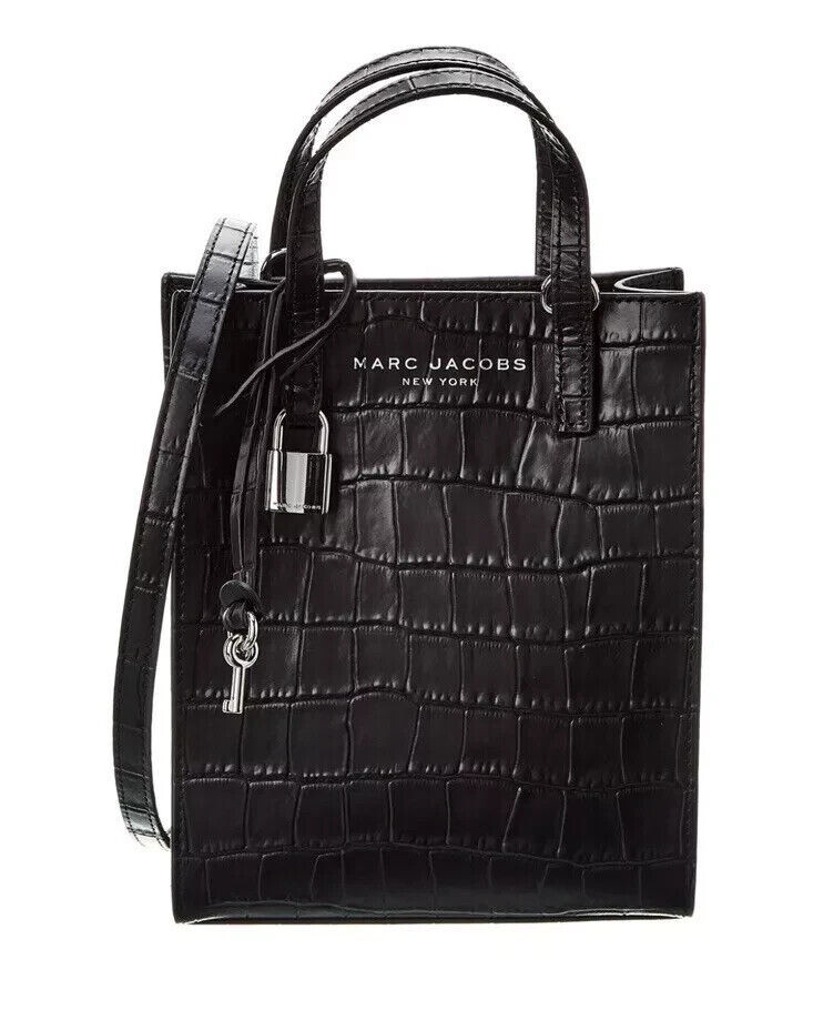 New Marc Jacobs Micro Croc Embossed Leather Tote, Crossbody